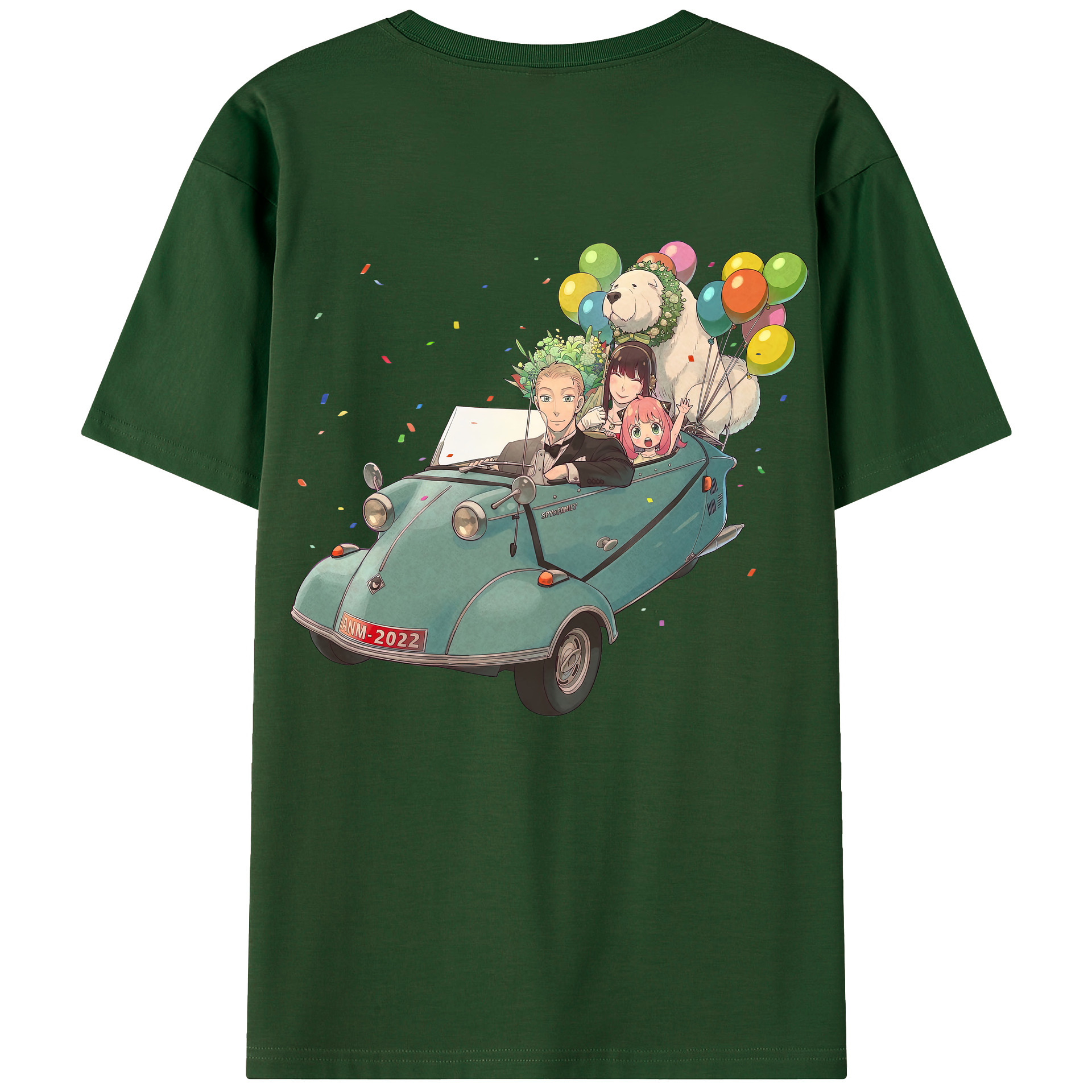 （画像用） SPY×FAMILY间谍家家酒 綿100％半袖Tシャツ（背面プリント）